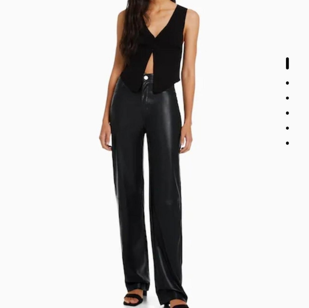 Bershka Faux leather Pants Size M